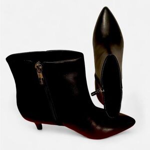 Easy Spirit Sleek Black Ankle Booties